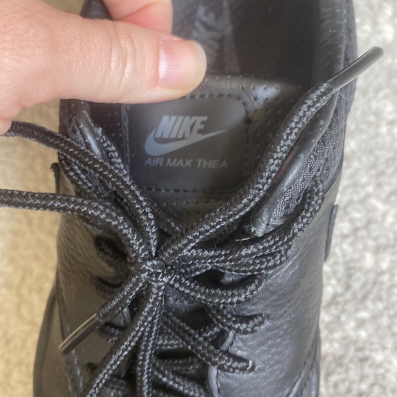 RARE All black leather Nike airmax Thea - Picture 6 of 7